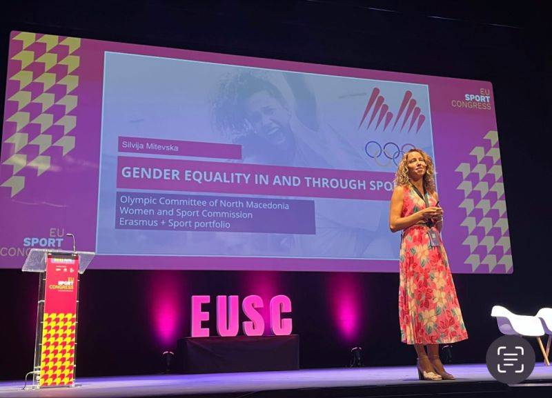 Silvija Mitevska had the honor of being a keynote speaker at the EU & Sport Congress hosted in Gijon, Spain.